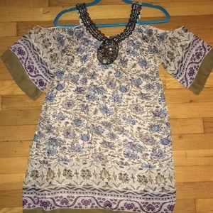 Floral off the shoulder dress